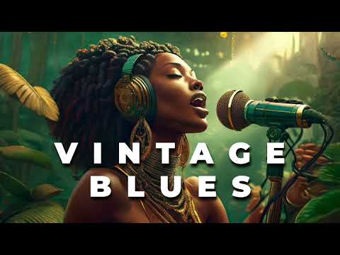 #3 Vintage Blues Music [🎙Raw Soulful Vocals ] Relaxing Night Escape l Retro Classics Style