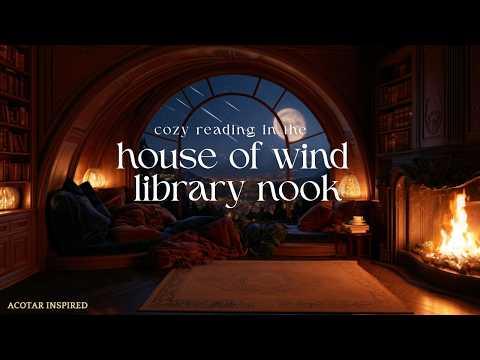 curl up & read in the House of Wind 🌙 a cosy night above Velaris | ACOTAR Night Court ambience