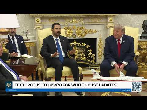 President Trump Participates in a Bilateral Meeting with the Prime Minister of the Republic of Iraq