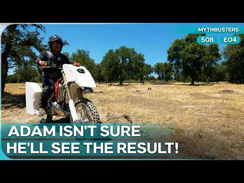 Can A Motorcycle Actually Drive Across A Lake At 80 MPH? | MythBusters