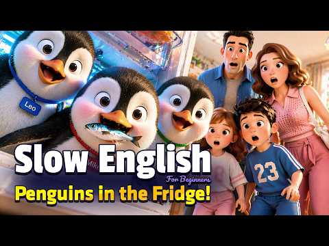Penguins in the Fridge! | Easy English Listening Practice (A2)