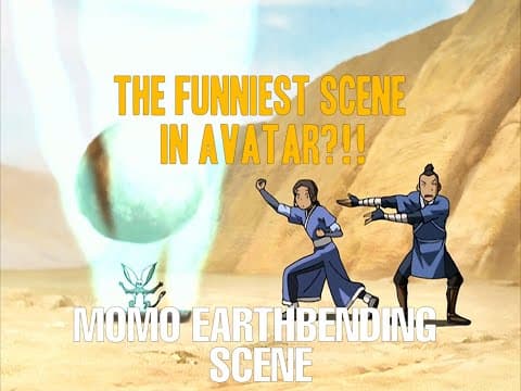 The Funniest Scene In Avatar: The Last Airbender | MOMO Earthbending Scene