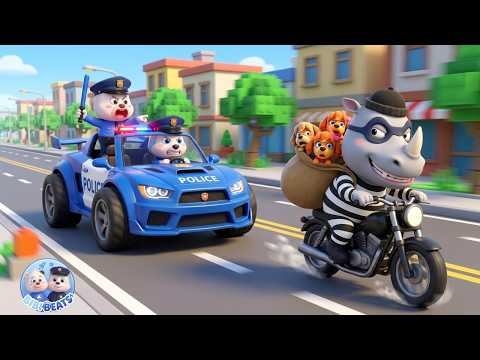 Police Chase The Puppy Thief 👶| Educational Videos | Police Officer Song 🚓 | BibiBeats