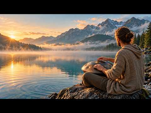 Misty Lake Handpan 🌿 2 Hours of Calm Music for Focus, Meditation & Relaxation