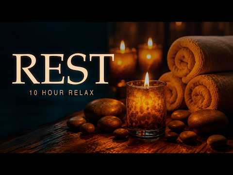 10 Hours of Deep, Unhurried Rest | Candlelit Relaxation Music for Sleep, Spa & Stress Relief