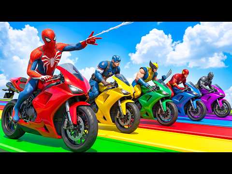 الرجل العنكبوت انقاذ باتمان Spider-Man Rescue batman vs iron man vs venom funny Game GTA 5 superhero
