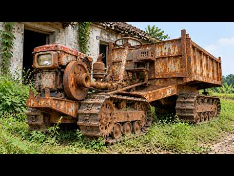I Restored This Farmer's 50-Year-Old Rusty Tractor for FREE