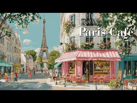 𝐏𝐚𝐫𝐢𝐬 𝐂𝐚𝐟𝐞́ 🗼 French Instrumental Music Playlist | Soft Jazz Tunes