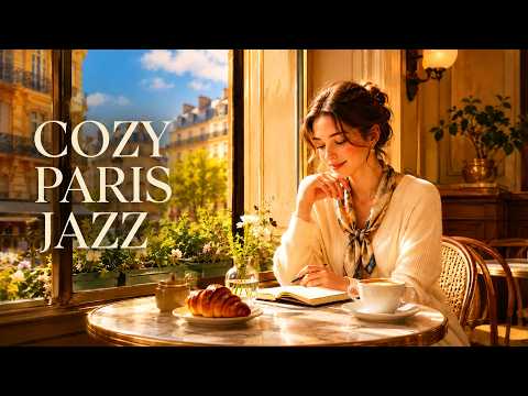 Cozy Paris Coffee Shop Smooth Jazz ☕ Soft Music for Reading, Work & Relaxation