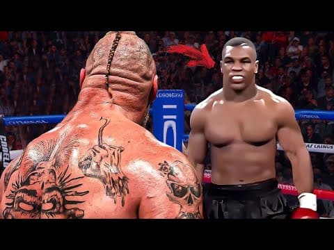 Als Mike Tyson bewies, dass große Muskeln nichts gegen seine Fäuste bedeuten! BRUTAL