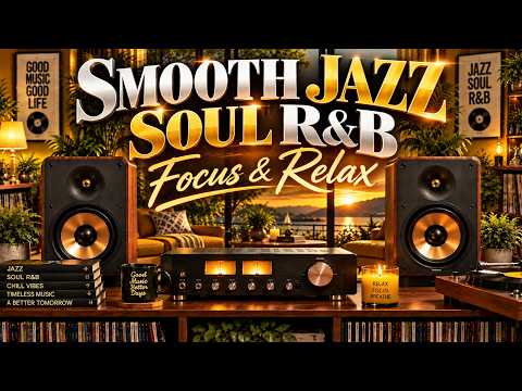 Smooth Jazz &amp; Soul R&amp;B – Cozy Rain Café | Soulful Jazz for a Peaceful Night