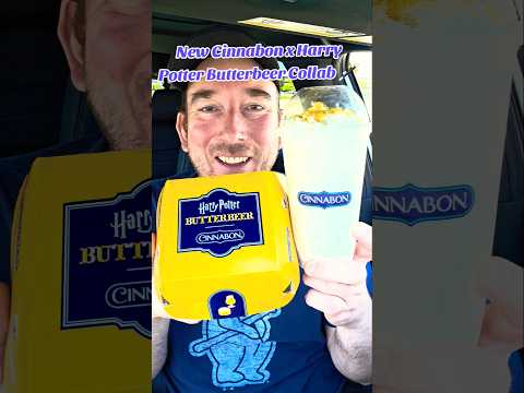 New Cinnabon x Harry Potter Butterbeer Menu?! 😲🪄 #cinnabon #harrypotter