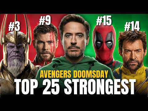 Avengers Doomsday Power Rankings!  The 25 Most Powerful Marvel Characters