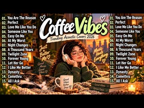 Morning Coffee ☕ Acoustic Covers 2026  Trending Pop &amp; Love Songs 🎶 Cozy Good Vibes