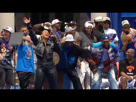 Full Alicia Keys Performance at Knicks Championship Parade