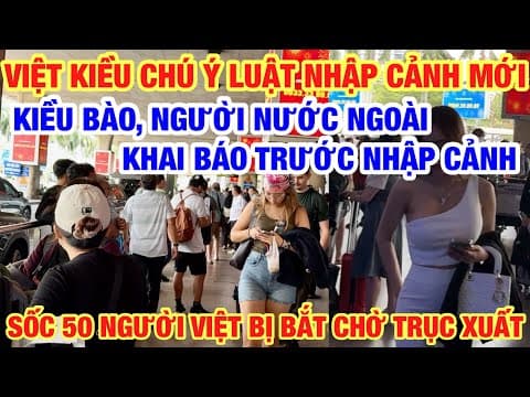 TIN NÓNG PHẢI KHAI BÁO NHẬP CẢNH DÀNH CHO VIỆT KIỀU CẦN CHÚ Ý I NỖI KHỔ NGƯỜI VIỆT XA XỨ
