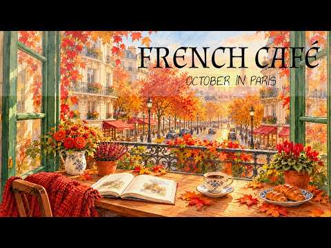 Playlist | Sipping Coffee in an Autumn Paris Café 🍁 Soft French Jazz & Relaxing Accordion Music