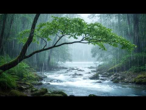 Continuous Heavy Rain Sounds for Sleep | Deep Relaxation and Insomnia Relief