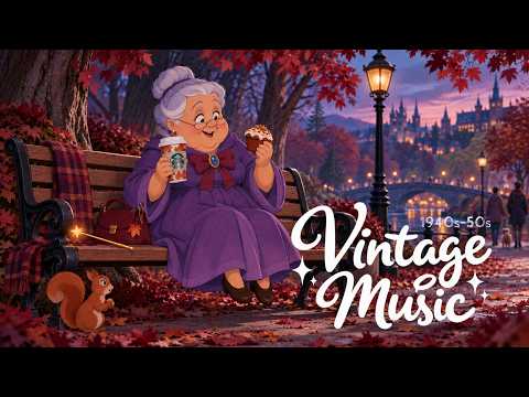 1940s Oldies Playing in Another Room on a Golden Autumn Evening | Vinyl Crackle ASMR to Relax