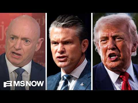 Sen. Kelly SLAMS Hegseth: One thing he is very, very good at 'kissing Donald Trump's a**'
