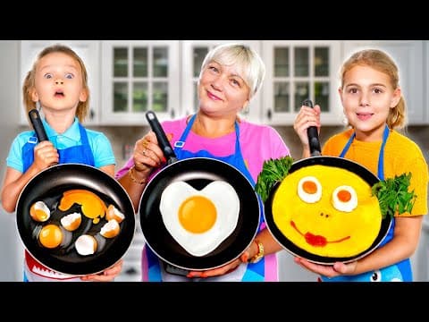 Cinq enfants défi de cuisine