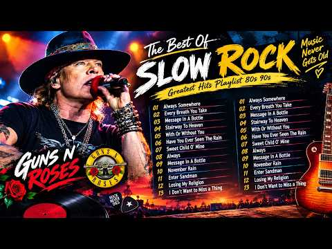 Slow Rock Ballads 70' 80' 90' Collection🔥Scorpions, Aerosmith, Bon Jovi, Led Zeppelin, The Eagles