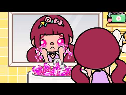 My Pink Eyes Cry Real Diamond | Sad Story | Toca Life Story | Toca Boca