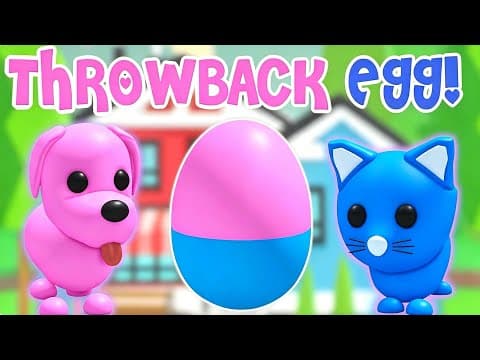 Hatching Throwback Eggs in adopt me! 