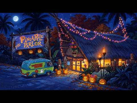 cozy oldies playing in another room on a nostalgic 1950s autumn night (spooky halloween 🎃)