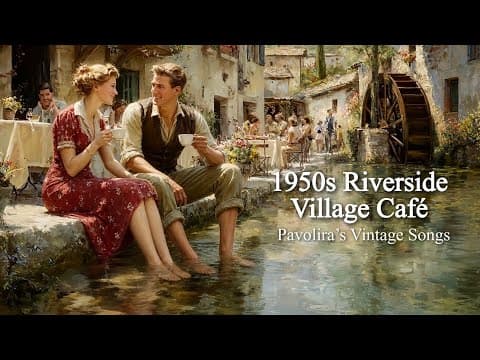 1950s Spring Riverside Village Café | Pavolira’s Vintage Songs