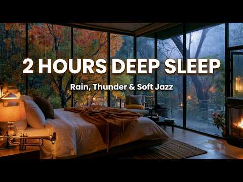 Fall Asleep in Minutes to Rainy Bedroom Jazz