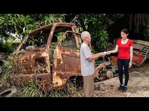 [TIMELAPSE] Genius Girl Resurrects Daewoo 750kg Truck From Old Man's Scrap Yard After 26 Years