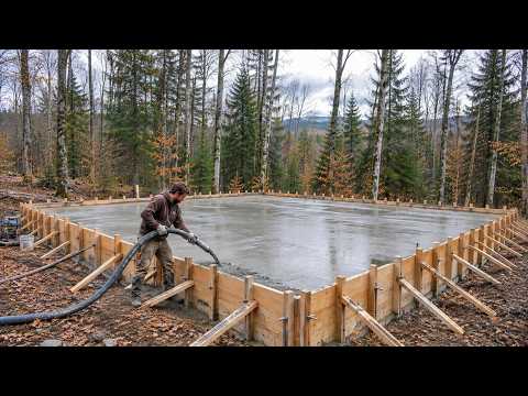 Man Spends 5 Years Transforming a Forest Into a Stunning Wooden Home | Full Build@The DIY Cabin Guy