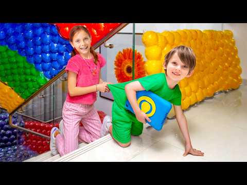 🎈😄 Teaching Healthy Habits with Balloons: A Swing Adventure with Vania Mania Kids 🌈✨