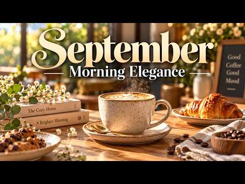September Relaxing bossa nova jazz & morning coffee music for a cozy cafe atmosphere at home today ☕