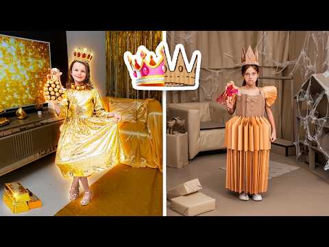 Rich Princess vs Poor Princess 👑📦 | Kids Story