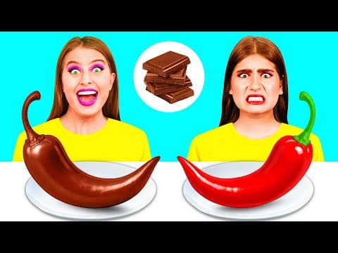 Real Food vs Chocolate Food Challenge