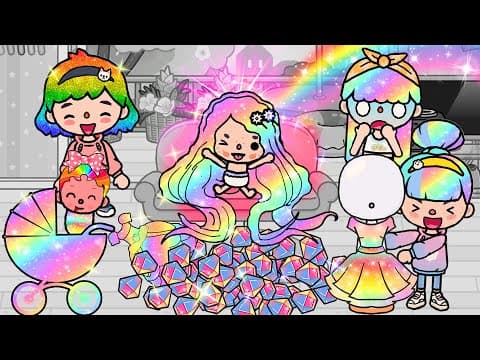 Everything I Touch Turns Into Rainbow | Toca Life Story | Toca Boca