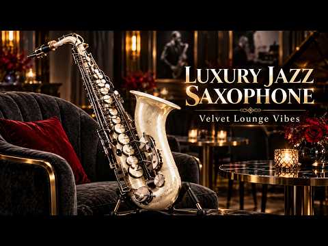 Velvet Lounge Saxophone ✨ Elegant Smooth Jazz for Luxury Evenings, Dinner &amp; Relaxation