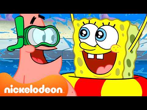 1 Hour of SpongeBob's Funniest Summer Adventures ☀️ | Nicktoons