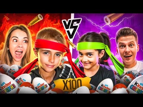 😲Я И ЭЛЯ vs КОТЯ И ДАНЯ - БИТВА ПАР НА 100 КИНДЕРОВ в STANDOFF 2