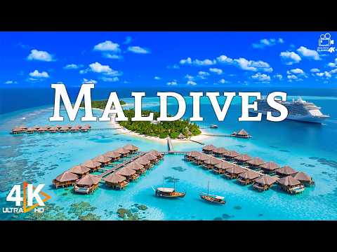 MALDIVES 4K 🌊 Discover the Indian Ocean’s Tropical Paradise 🇲🇻 White Sand Beaches