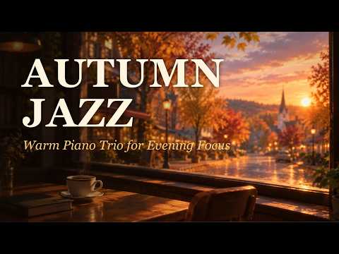 Autumn Jazz Café 🍂 Warm Piano Trio for Evening Focus & Relaxation | 2 Hours