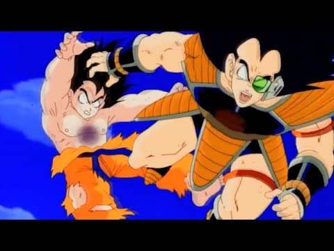 ドラゴンボール改 ► ピッコロの魔貫光殺砲、悟空とラディッツを貫く!!  地球の英雄となった瞬間の悟空►Dragon Ball Kai Anime English Subtitle