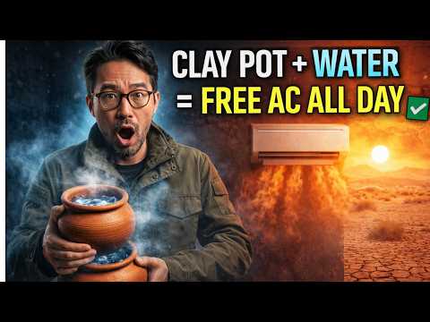 Clay pot + Water = Free AC ALL Day — Desert Trick They Buried