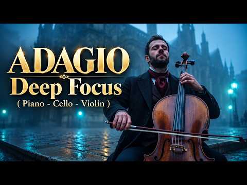 Best Adagio (Cello, Piano, Violin) - Beautiful Relaxing Classical Music For Relaxing