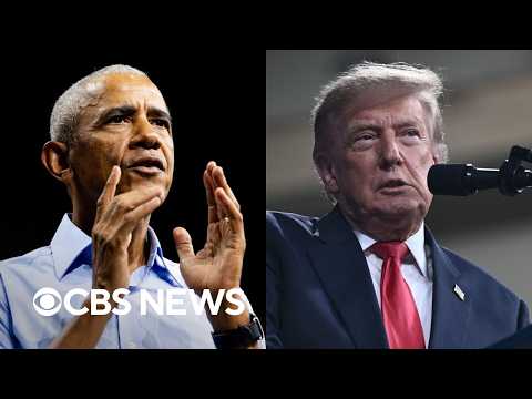 Trump reacts to Obama's "Cheesecake Factory" comment, heads to Texas to back Paxton