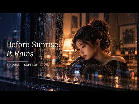 Before Sunrise, It Rains 🌧️ 3 Hours of Soft Lofi for Quiet Focus & Calm