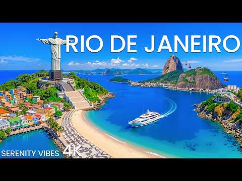Rio de Janeiro 4K Aerial 🇧🇷 | Copacabana, Tropical Skyline &amp; Cinematic Deep House Escape