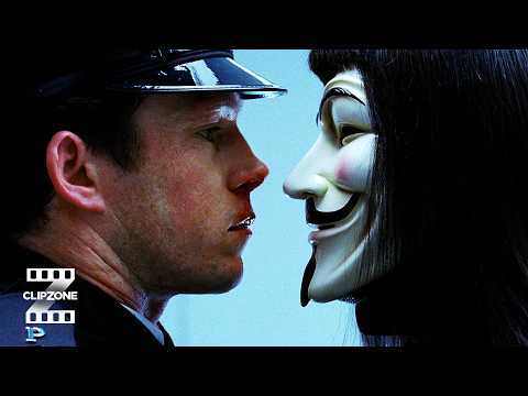 V For Vendetta | V Vs. The Police | ClipZone: Heroes & Villains